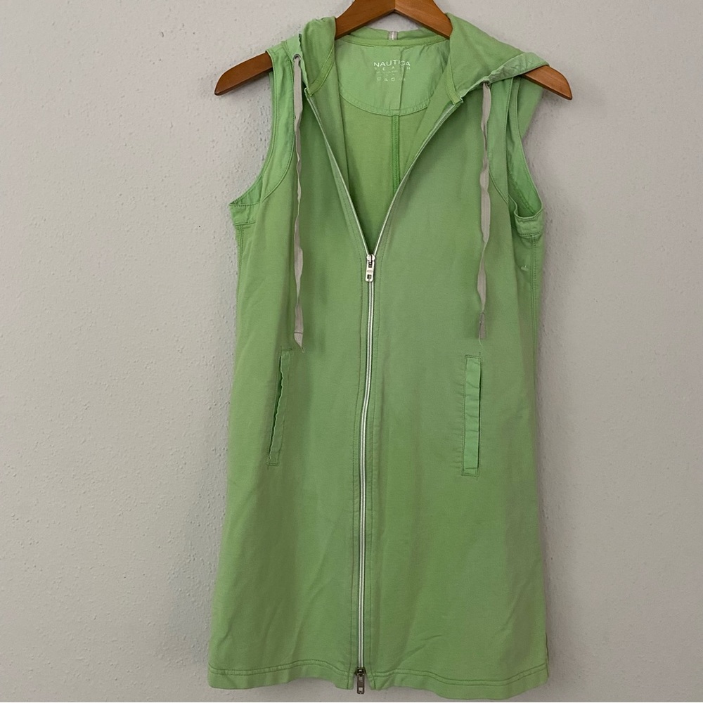 Nautica Beachwear Sleeveless Hooded Coverup